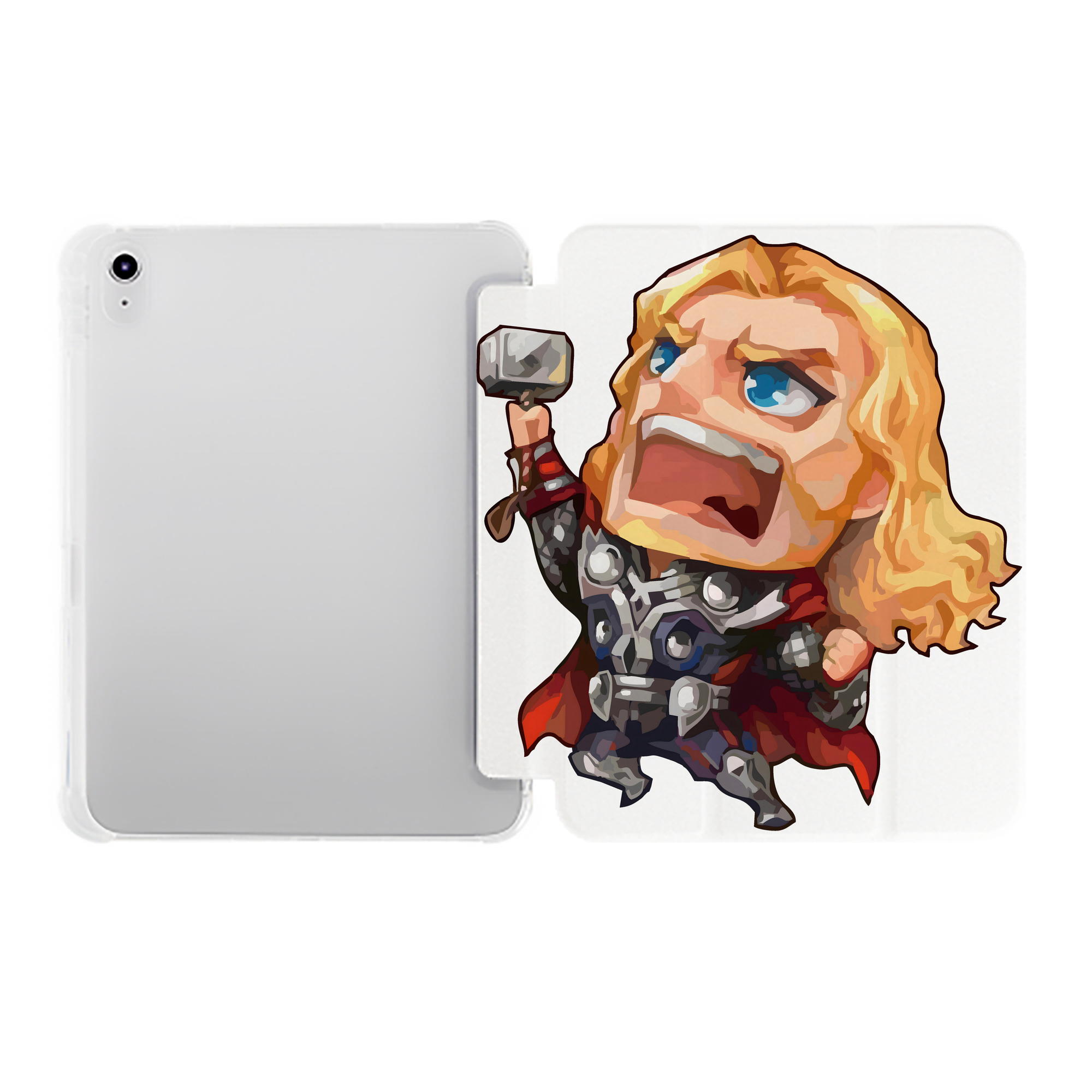 （画像用） アベンジャーズ The Avengers IPad ケース ペン収納付き 三つ折りスタンド PUレザー×シリコン 対応機種9.5/10.5/10.9インチ
